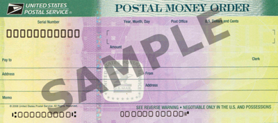 money order sample