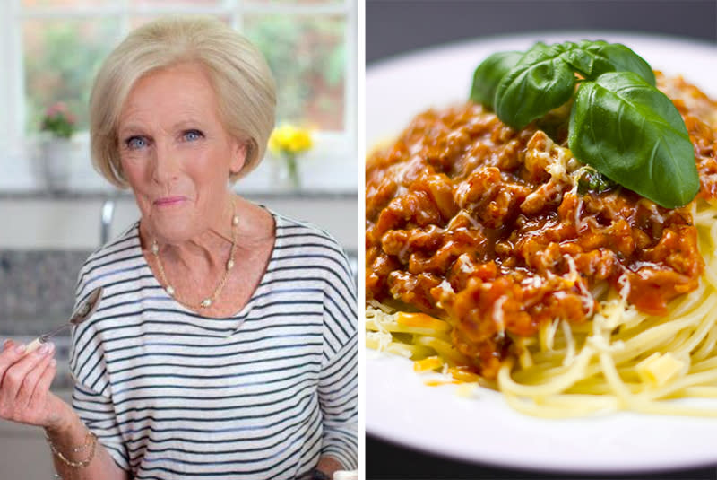 Mary Berry’s unconventional bolognese