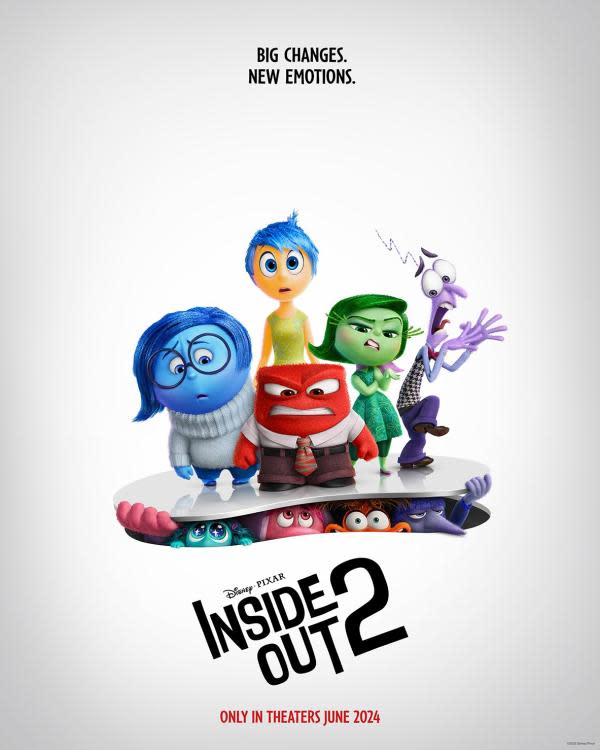 Póster de Inside Out 2 (Pixar)