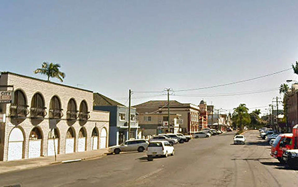 Magellan Street in the city's centre prior to flooding. Source: Google Maps