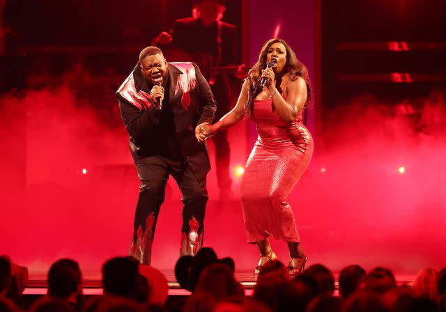 <p>Christopher Polk/getty</p> Michael Trotter Jr. and Tanya Blount of The War and Treaty