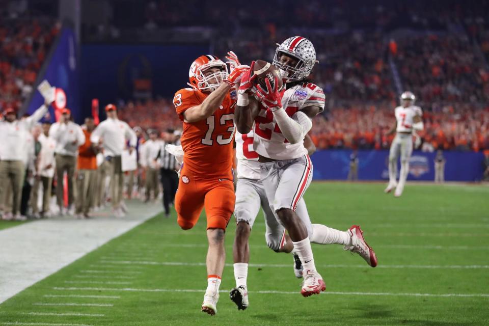 Malik Hooker had seven interceptions and returned three for TDs in 2016. (Getty)