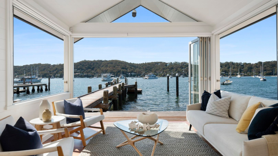 Avalon Beach property boathouse.