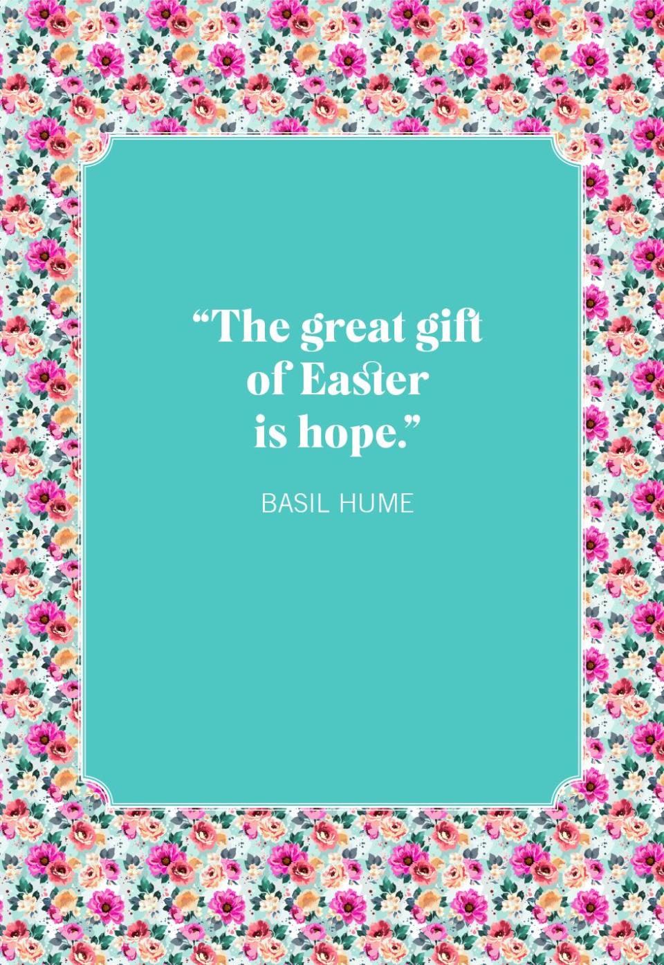 easter quotes basil hume