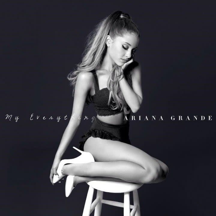 <div><p>Along with the beat, the lyrics "I'm coming out" by Ross are used in Grande's song. </p></div><span> Republic, Motown</span>
