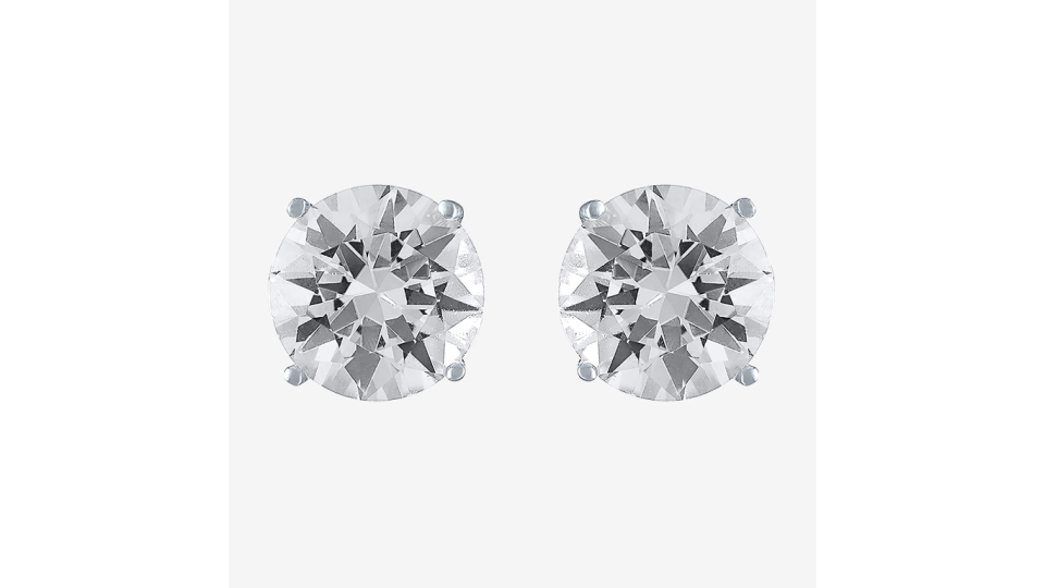 Lab-Created-White-Sapphire-Sterling-Silver-9mm-Stud-Earrings