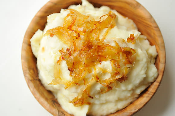 Mashed Potatoes with Caramelized Onions