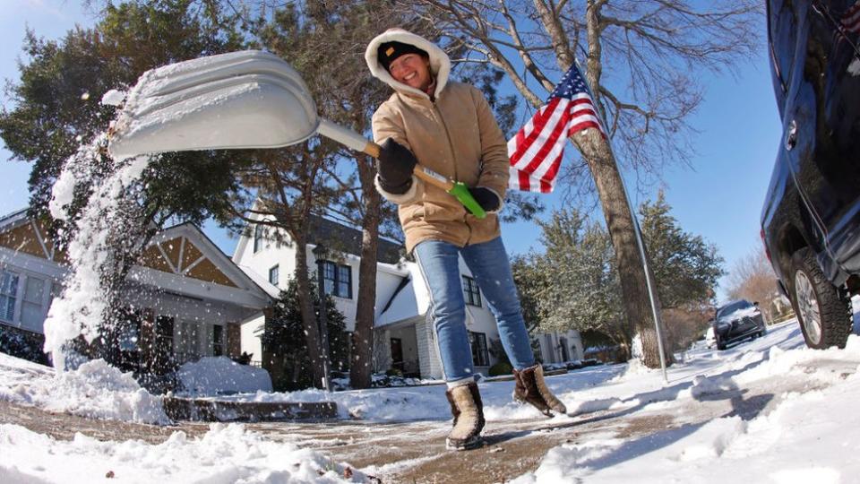 Nieve en Texas