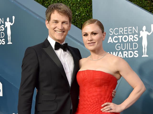 <p>Axelle/Bauer-Griffin/FilmMagic</p> Stephen Moyer and Anna Paquin attend the 26th Annual Screen Actors Guild Awards on January 19, 2020 in Los Angeles, California.