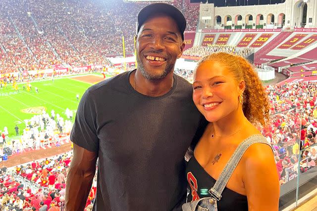 <p>Michael Strahan/Instagram</p> Michael Strahan with daughter Isabella