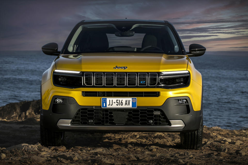 The Avenger retains Jeep’s iconic seven-hole grille. (Jeep)