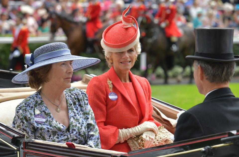 Lady Vestey, Lady de Mauley, and Lord de Mauley on Day 2