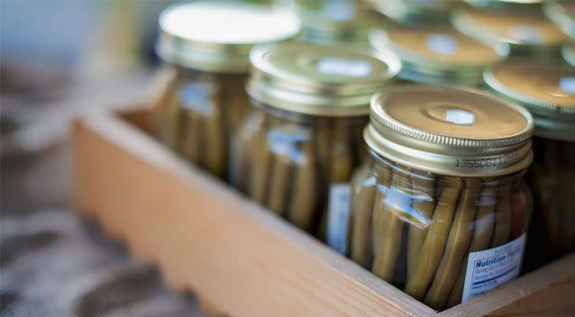 The couple ate the home-canned green beans despite their son refusing to because of their smell. Source: Getty, file.