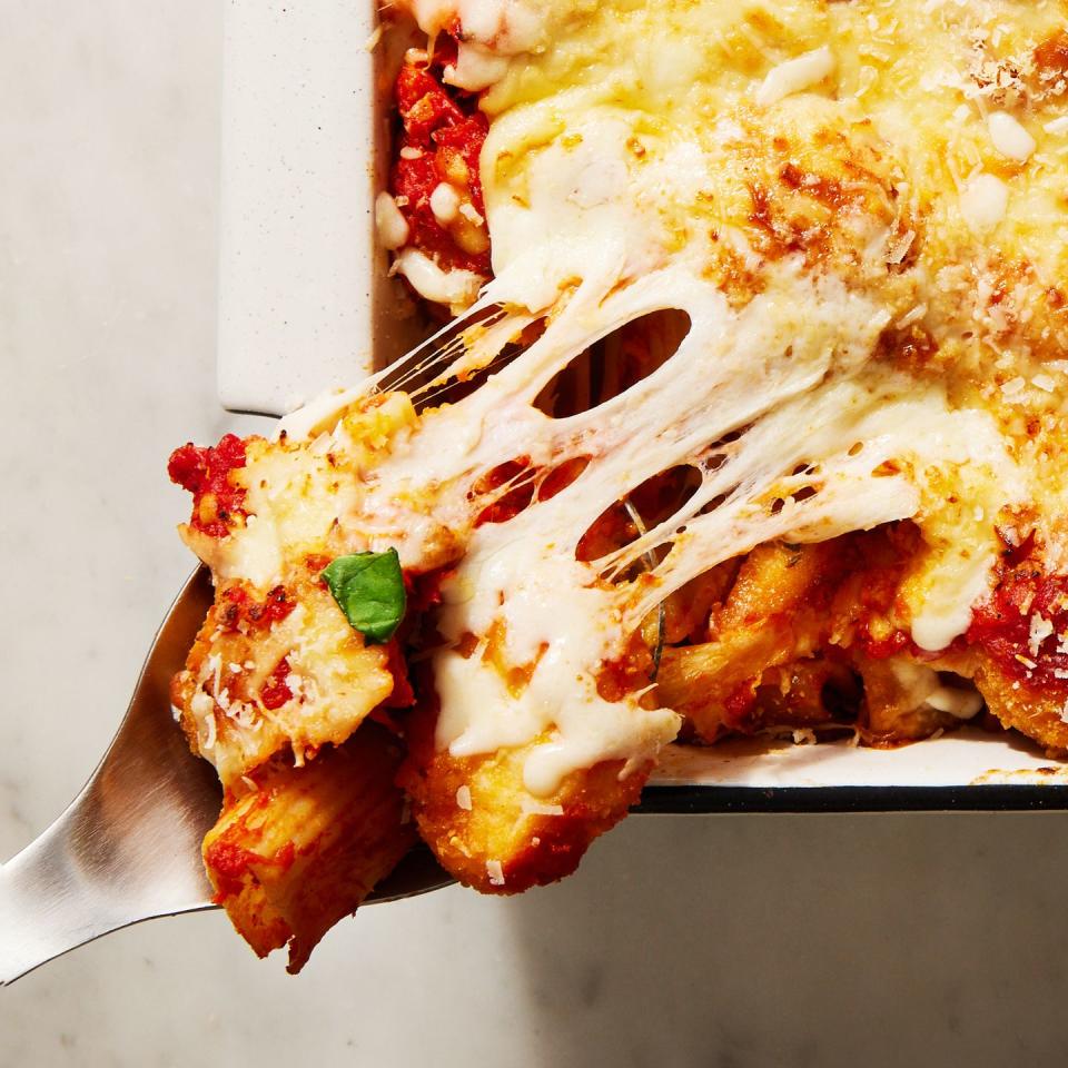 chicken nugget parm casserole