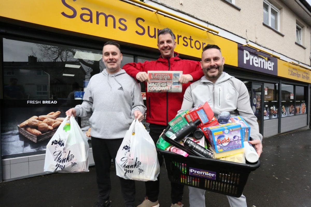 Supermarket sweep at Sam's Store in Port Glasgow <i>(Image: George Munro)</i>