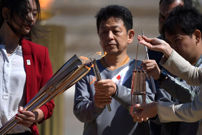 Olympics - Olympic Flame Handover Ceremony