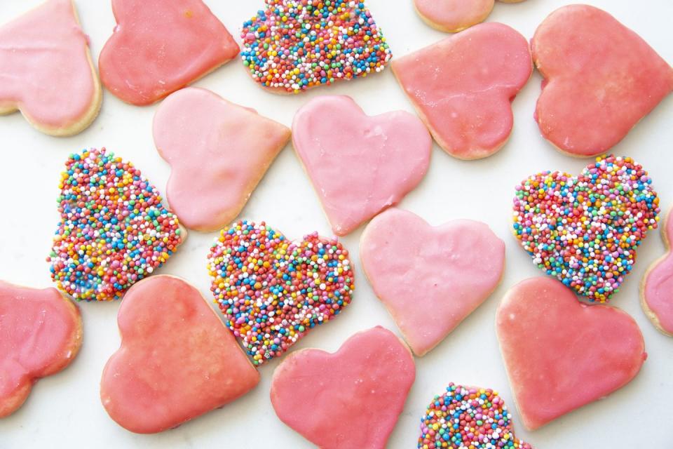 24) Bake Heart-Shaped Cookies