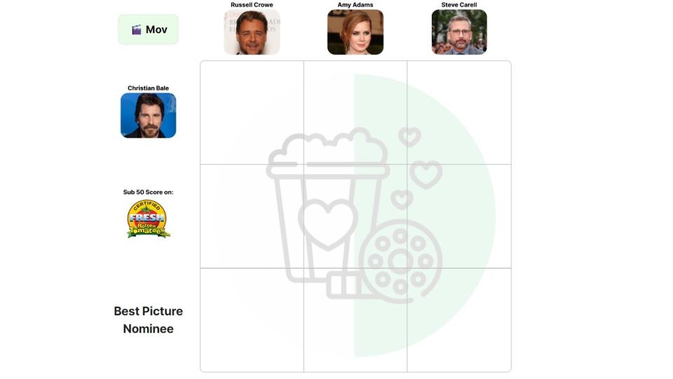 Crossover grid for movies