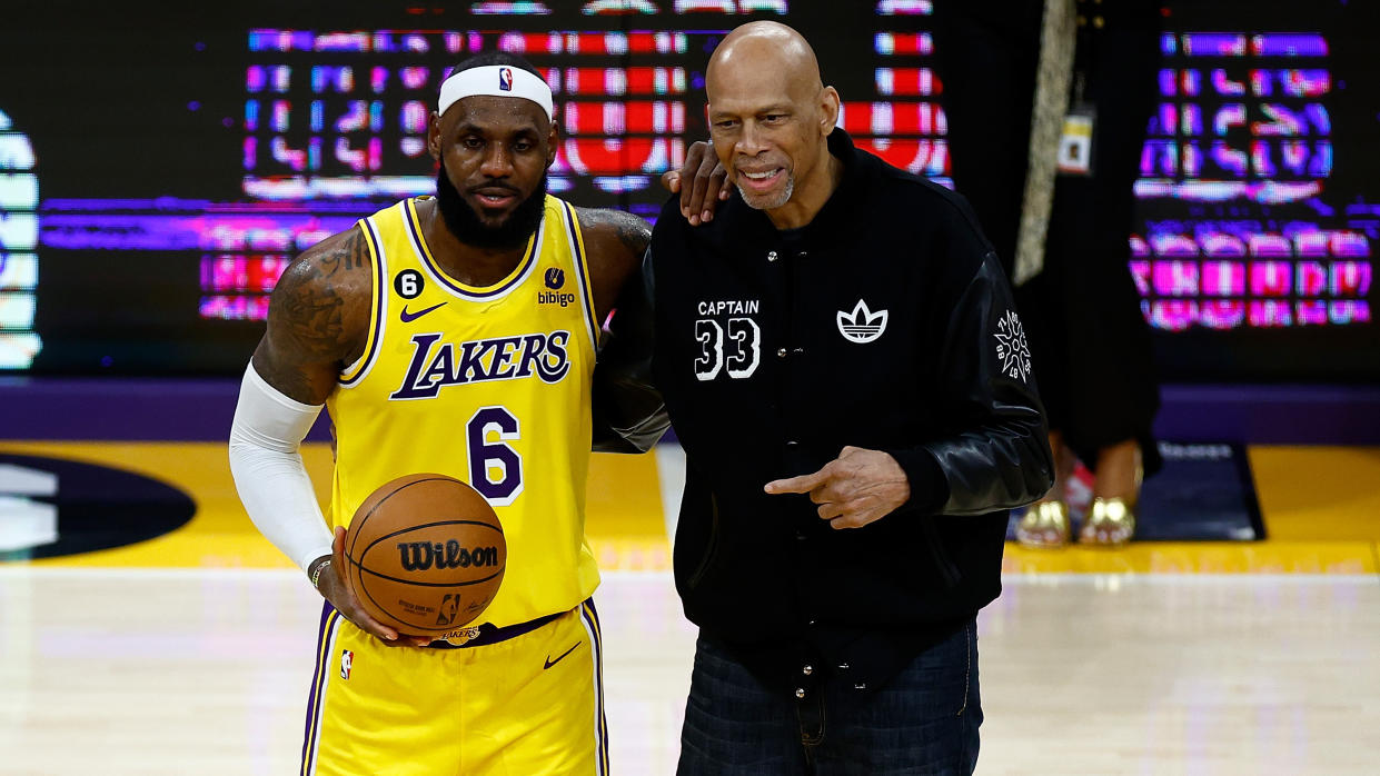 Kareem Abdul-Jabbar and LeBron James