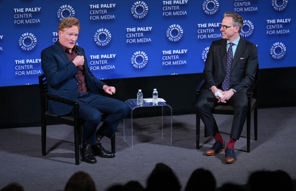 Conan O’Brien and Jake Tapper