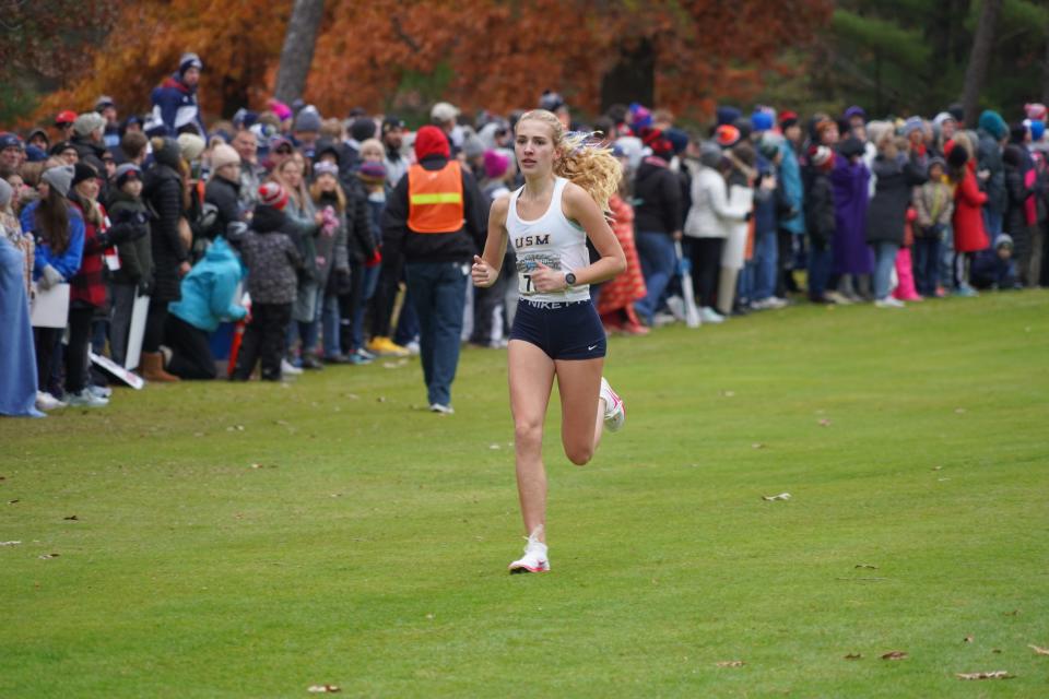University School of Milwaukee's Bella Grenier finished 11th overall in the WIAA Division 2 girls state cross country meet at The Ridges Golf Course in Wisconsin Rapids on Saturday Oct. 28, 2023.
