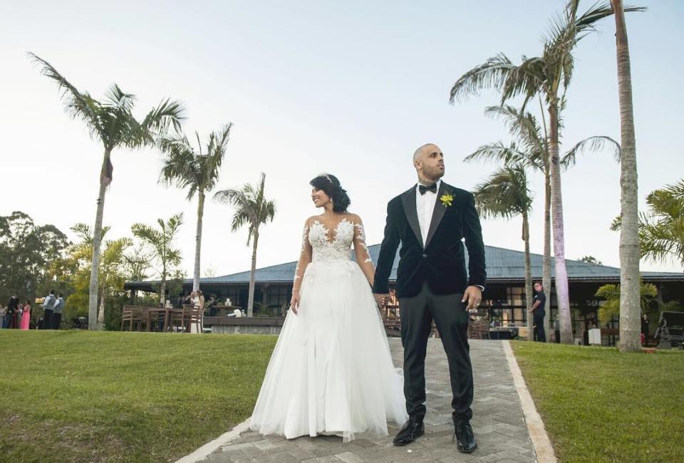 Nicky Jam y su esposa