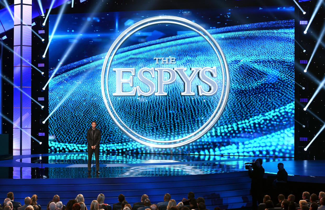 Steph Curry at the 2015 ESPYS. (Kevin Winter/Getty Images)