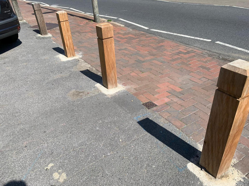 The three bollards (SWNS)