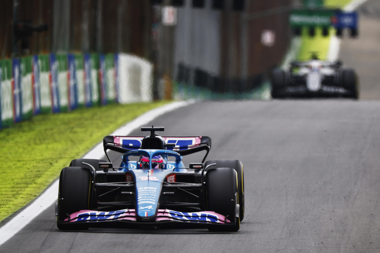 Fernando Alonso hizo una remontada espectacular en la carrera de Interlagosm(Photo by Chris Graythen/Getty Images)