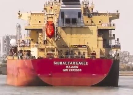 美商散裝航運商 Eagle Bulk Shipping證實，他們旗下Gibraltar Eagle 被一枚發射物擊中   圖:翻攝自X