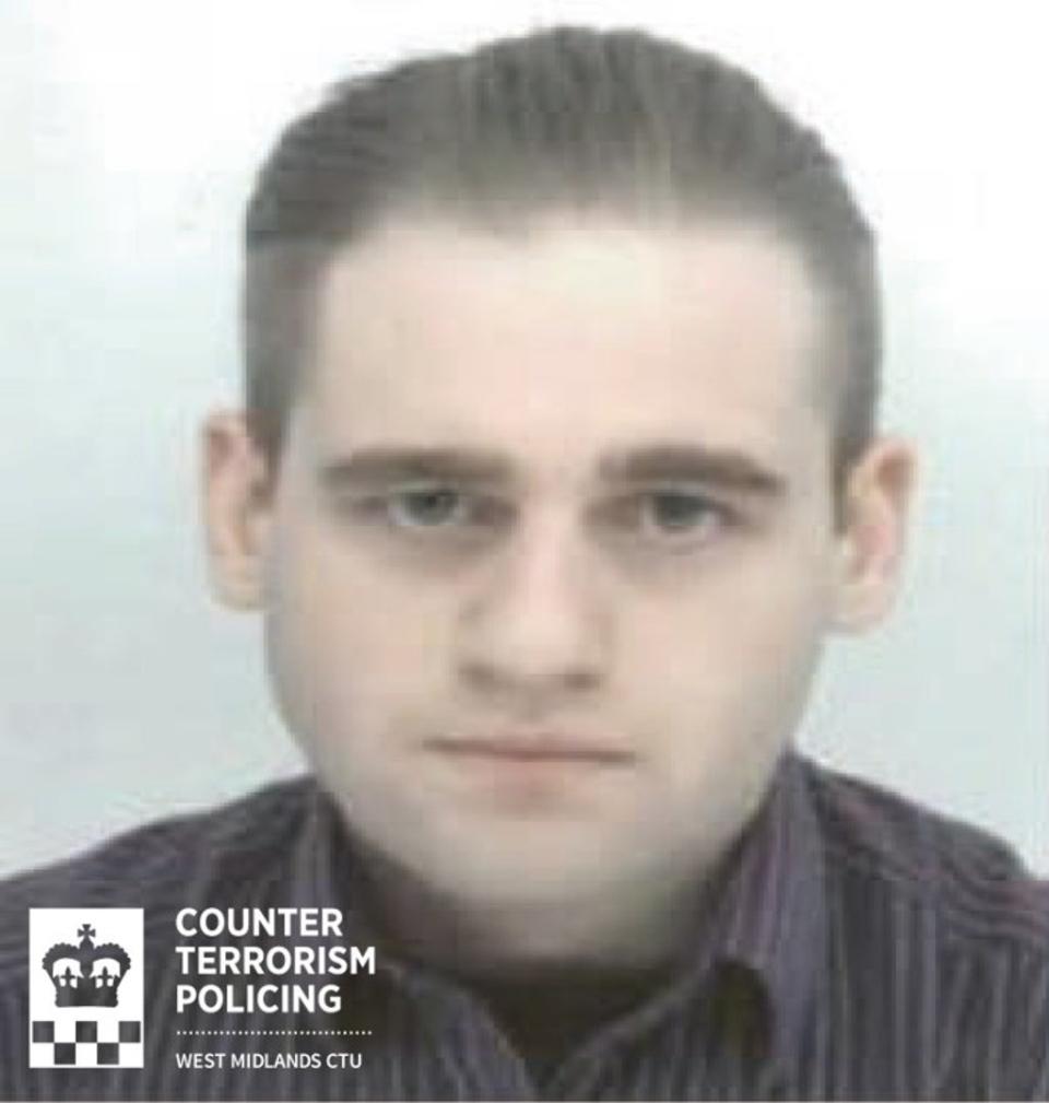 Custody image of Ben Raymond (West Midlands Police/PA) (PA Media)
