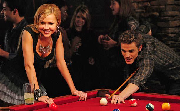 Guy D'Alema/The CW Arielle Kebbel and Paul Wesley on 'The Vampire Diaries'