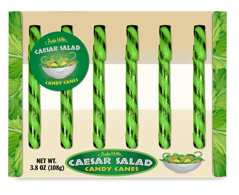 Caesar Salad Candy Cane (Courtesy Archie McPhee)