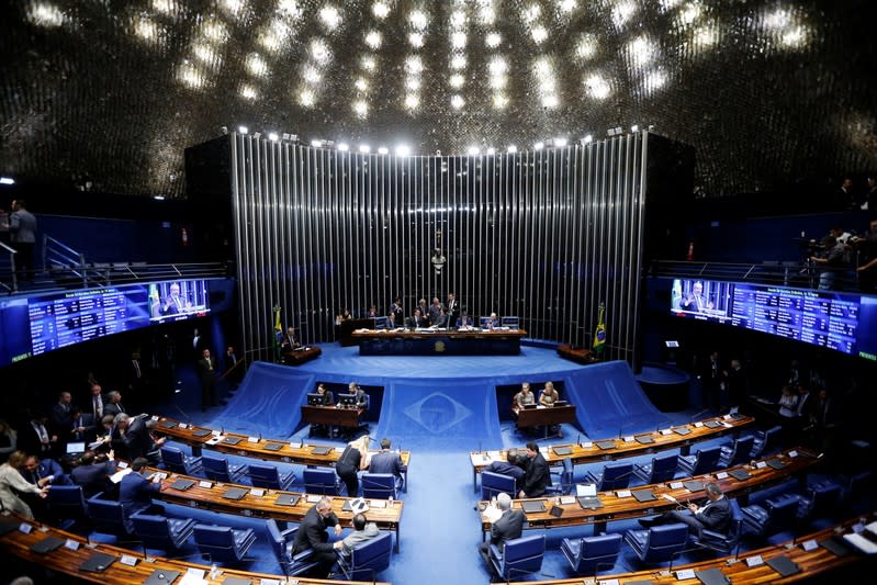 Brazil's Senate session to vote on the pension reform bill in Brasilia
