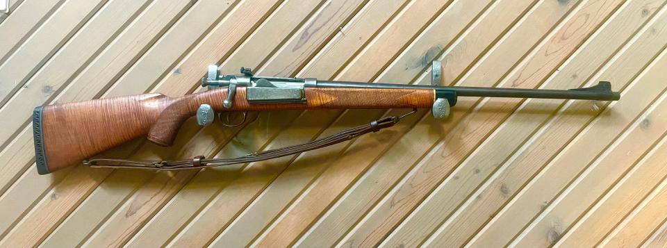 The Springfield Model 1892 Krag-Jorgensen rifle restored by Beryl Love's grandfather.