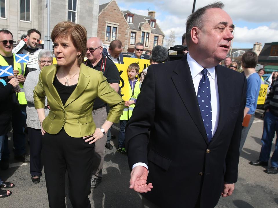 Nicola Sturgeon and Alex SalmondPA