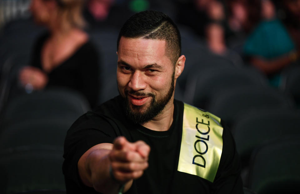 NEW YORK , United States - 1 June 2019; Heavyweight boxer Joseph Parker prior to the IBF, WBA, WBO & IBO World Heavyweight Championship fight between Anthony Joshua and Andy Ruiz Jr at Madison Square Garden in New York, USA. (Photo By Stephen McCarthy/Sportsfile via Getty Images)