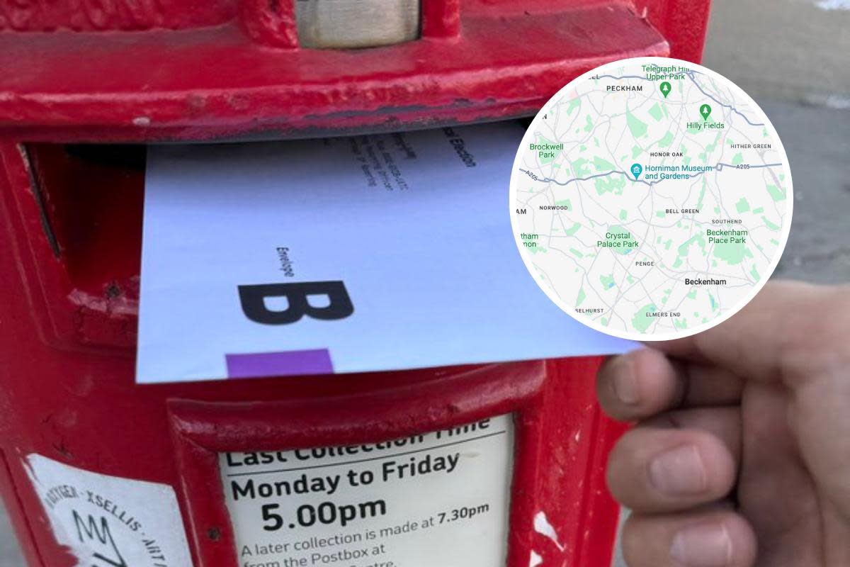 Voters in some parts of south east London have reported not receiving their postal votes ahead of the General Election tomorrow. <i>(Image: PA / Google)</i>