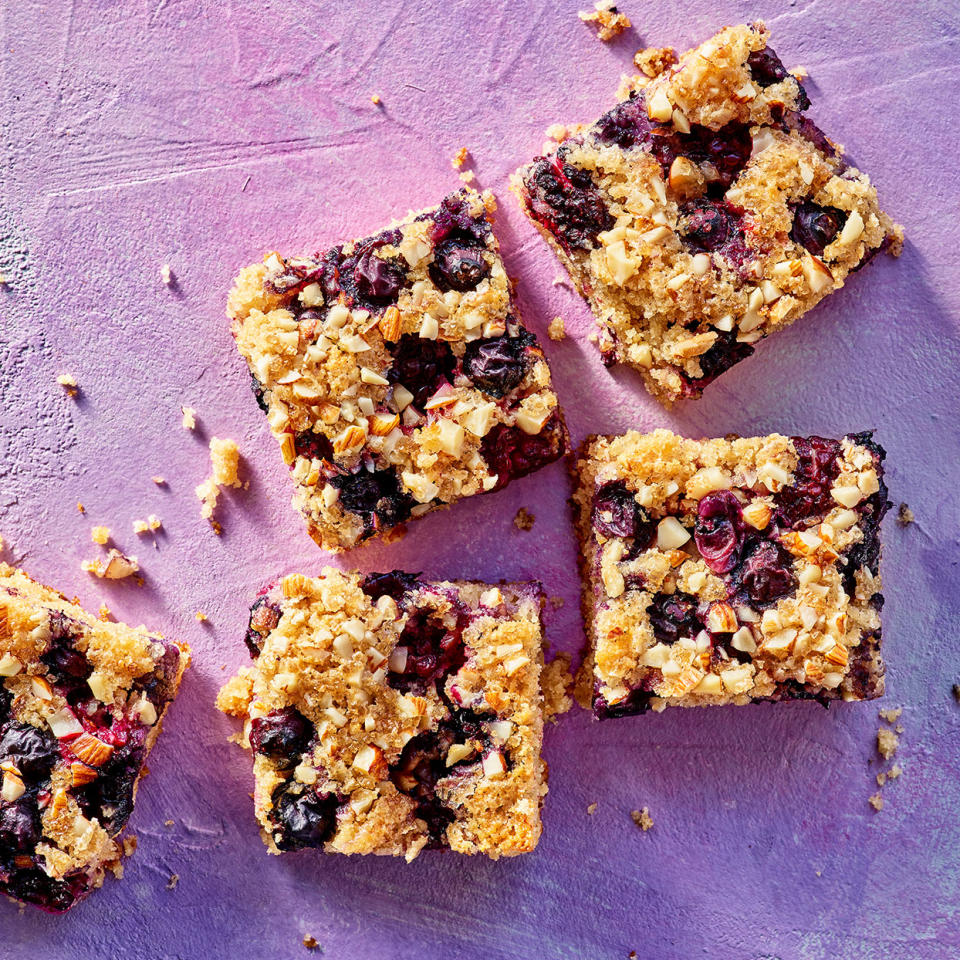 Blackberry & Blueberry Cake Bars