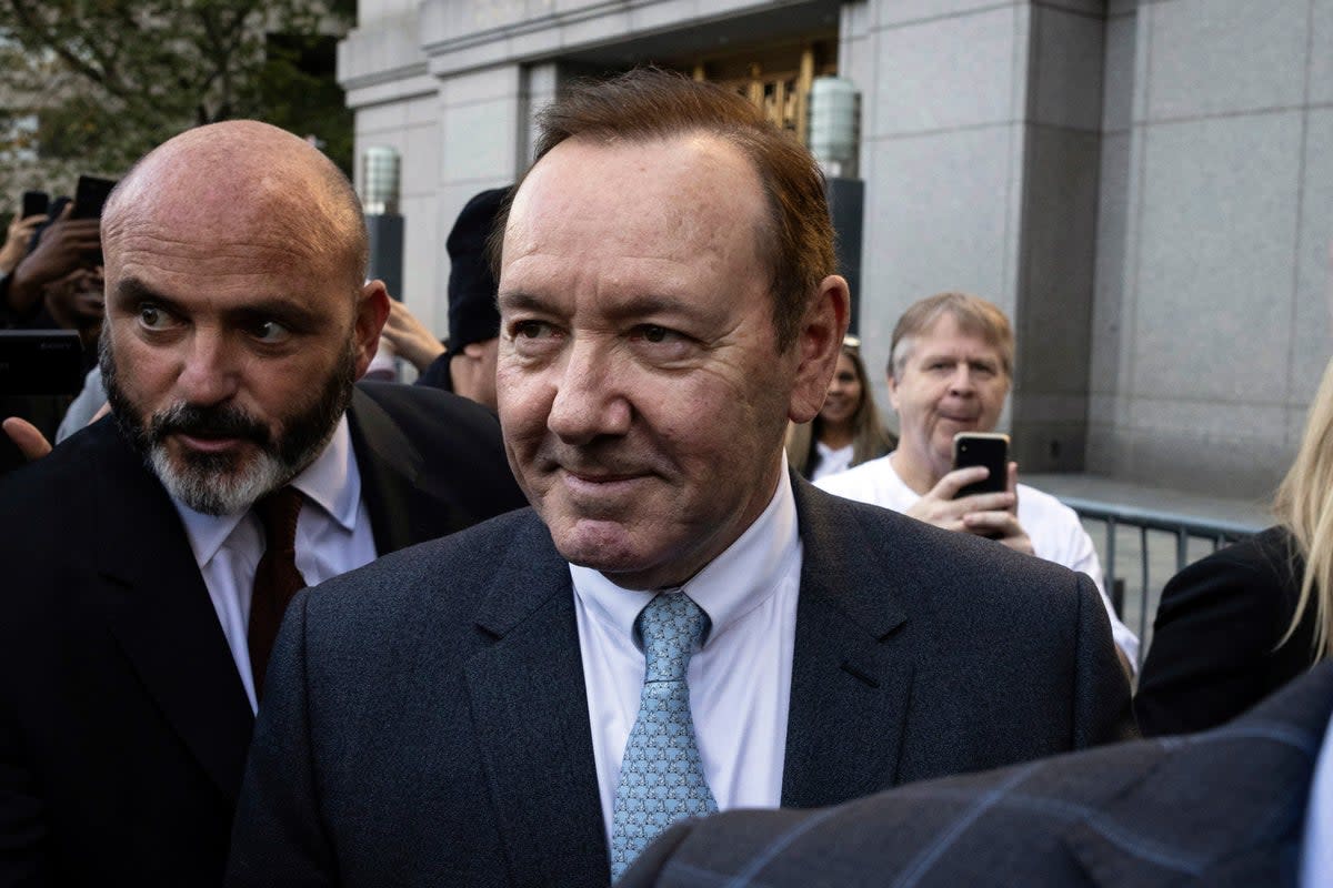 Kevin Spacey at an earlier court appearance  (AP)