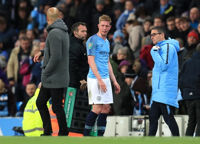 Kevin De Bruyne's last appearance was on November 1