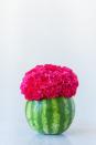 <p>Again, t's not nearly as difficult as you'd think. As <a href="https://thesweetestoccasion.com/2015/08/diy-watermelon-flower-centerpiece/" rel="nofollow noopener" target="_blank" data-ylk="slk:The Sweetest Occasion;elm:context_link;itc:0;sec:content-canvas" class="link ">The Sweetest Occasion</a> demonstrates, it's just a matter of slicing, scooping, and placing some delightful flowers. Another plus: you have a pile of watermelon shards to enjoy post-meat fest.</p>