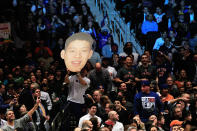 NEW YORK, NY - FEBRUARY 15: Jeremy Lin #17 of the New York Knicks fans cheer him on against the Sacramento Kings at Madison Square Garden on February 15, 2012 in New York City. NOTE TO USER: User expressly acknowledges and agrees that, by downloading and/or using this Photograph, user is consenting to the terms and conditions of the Getty Images License Agreement. (Photo by Chris Trotman/Getty Images)