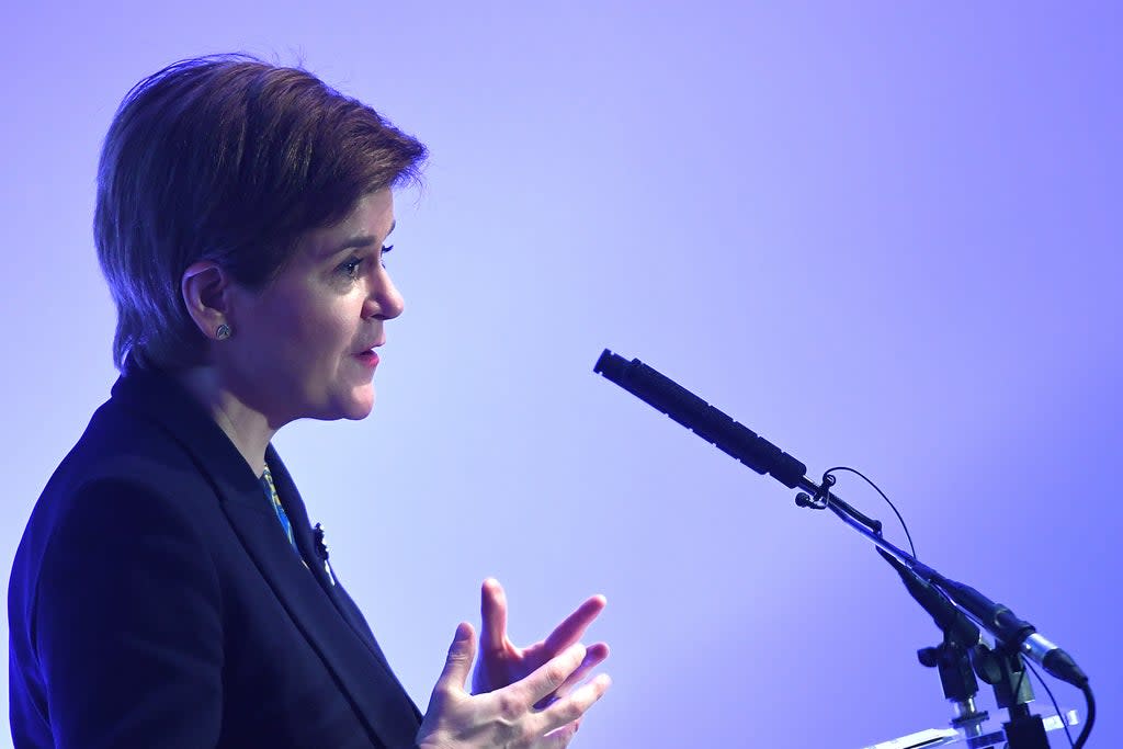 Scotland’s First Minister Nicola Sturgeon has defended ambitious targets to reduce emissions by 75% by 2030 (PA) (PA Wire)