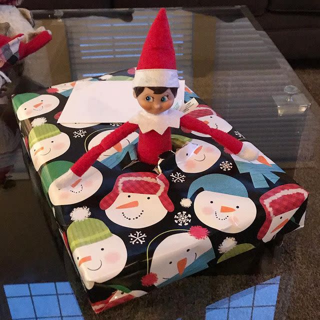 <p>Peekaboo! A playful idea, wrap a present and have an Elf peeking out of it.</p><p><a href="https://www.instagram.com/p/B5jAdOSA_vQ/" rel="nofollow noopener" target="_blank" data-ylk="slk:See the original post on Instagram;elm:context_link;itc:0;sec:content-canvas" class="link ">See the original post on Instagram</a></p>