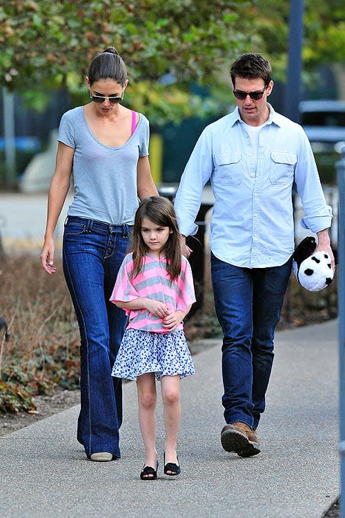 Suri Cruise, Tom Cruise y Katie Holmes