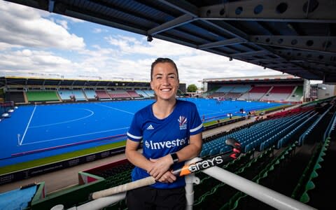 Great Britain Women's Hockey Goalkeeper Maddie Hinch  - Credit: Julian Andrews