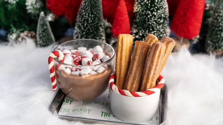 hot cocoa and churros 