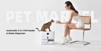 2 in 1 Pet Feeder & Water Dispenser