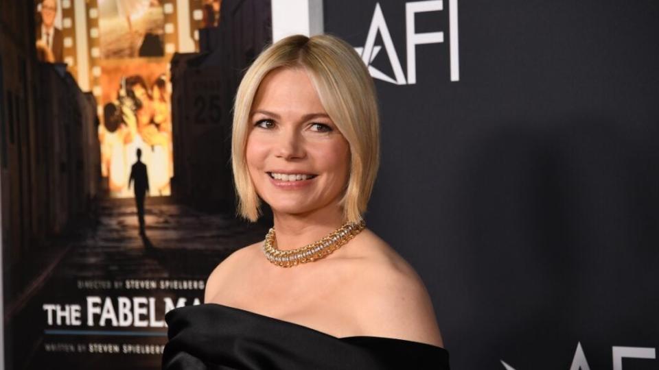 Michelle Williams brings her star-powered smile to “The Fabelmans” Closing Night Gala Premiere during 2022 AFI Fest at TCL Chinese Theatre in Hollywood, California.